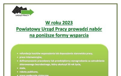 Zdjęcie do Powiatowy Urząd Pracy w Kołobrzegu ogłasza nab&oacute;r 