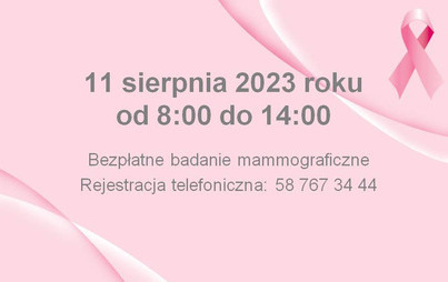 Zdjęcie do Bezpłatne badanie mammograficzne 