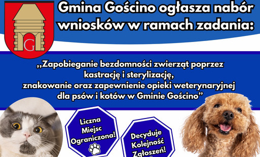 Zdjęcie do Zapobiegamy bezdomności zwierząt w Gminie Gościno