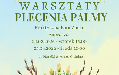 Zdjęcie do Warstaty plecenia palmy 